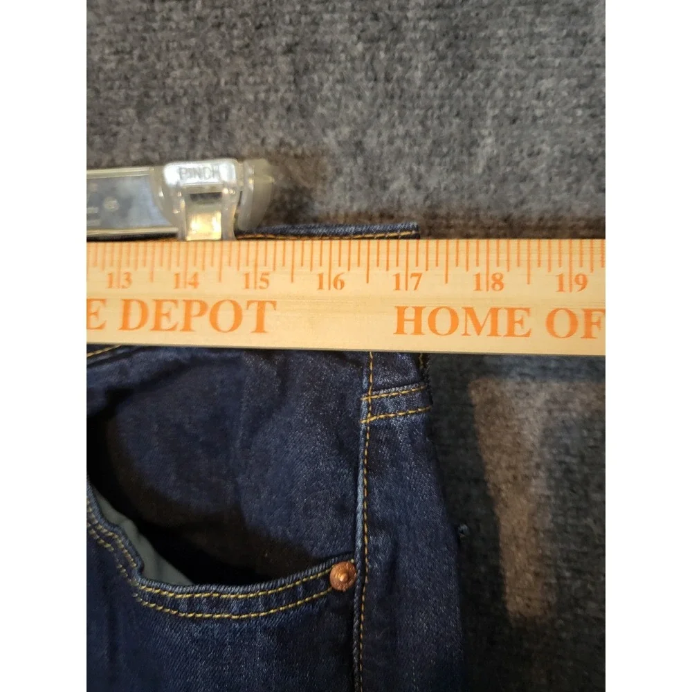 Levis 505 Mens Jeans Regular Fit Straight Leg Dark Wash‎ Denim Size W32 L30 Work